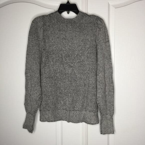 Free Press Pullover Sweater Plaited Long Sleeve Sweater Mock Neck Black Size XL - Picture 4 of 8